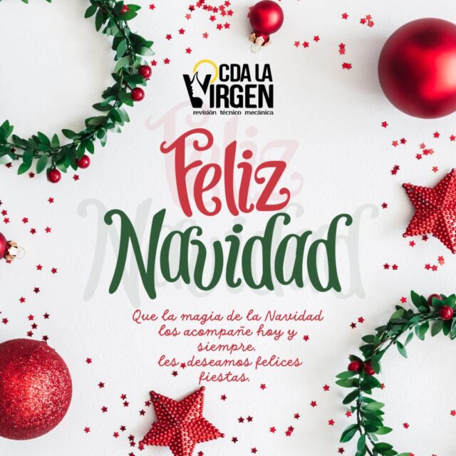 🎄❤️
Que la magia de la Navidad los acompañe hoy y siempre.
Les deseamos unas fiestas llenas de amor, tranquilidad y buenos deseos.
CDA LA VIRGEN les desea una Feliz Navidad y Felices Fiestas.